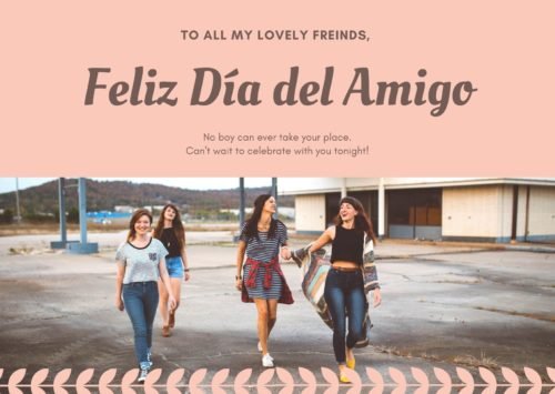 Feliz Día del Amigo 2020 Saudação de fotos e imagens 