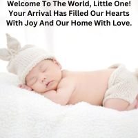 Welcome Status For New Born Baby