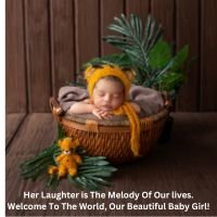 Welcome Status For New Born Baby Girl 